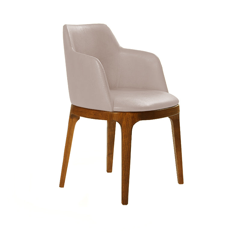 Silla Wales con apoyabrazos en Eco Cuero